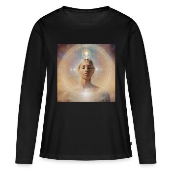 Astrologie - Frauen Premium Bio Langarmshirt - Schwarz - Vorne - Julia (174cm)