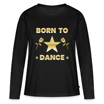 Danser - T-shirt manches longues Premium bio Femme - noir - Devant - Julia (174cm)