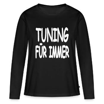 Tuning - Women's Premium Organic Long Sleeve Shirt - black - Front - Julia (174cm)