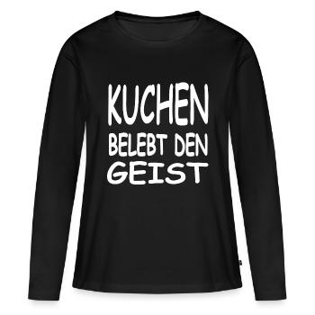 Gâteau - T-shirt manches longues Premium bio Femme - noir - Devant - Julia (174cm)