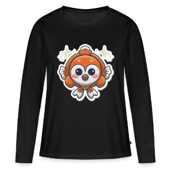 Clownfish Lover - Women's Premium Organic Long Sleeve Shirt - black - Front - Julia (174cm)