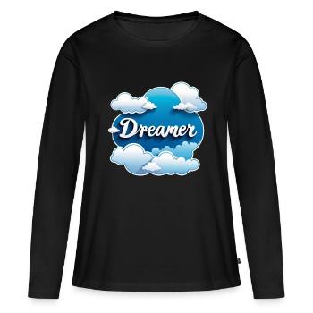 Dreamer - Dreamer - Dreamer - Dream - Reverie - Women's Premium Organic Long Sleeve Shirt - black - Front - Julia (174cm)