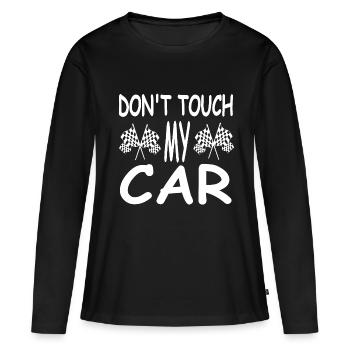 Auto - Frauen Premium Bio Langarmshirt - Schwarz - Vorne - Julia (174cm)