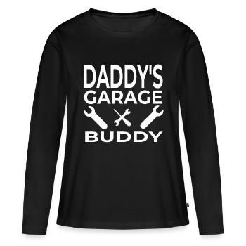 Garage - T-shirt manches longues Premium bio Femme - noir - Devant - Julia (174cm)