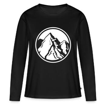 Mountains Mountains Mountains 1 - Women's Premium Organic Long Sleeve Shirt - black - Front - Julia (174cm)