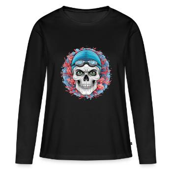 Plongez dans l’inconnu ! - T-shirt manches longues Premium bio Femme - noir - Devant - Julia (174cm)