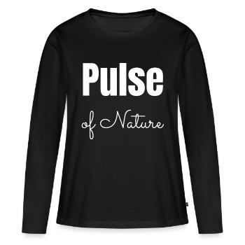 Wilderness Trekking Exploring Wilderness - Women's Premium Organic Long Sleeve Shirt - black - Front - Julia (174cm)