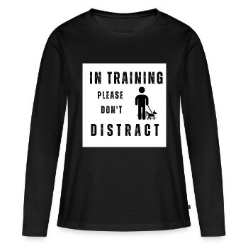 Dog training - Women's Premium Organic Long Sleeve Shirt - black - Front - Julia (174cm)