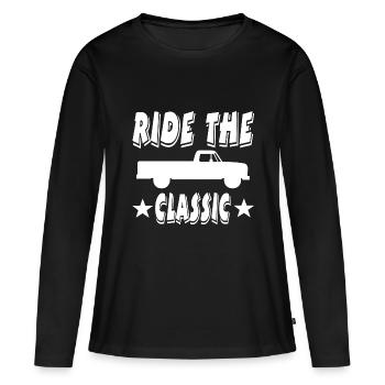 Auto - Frauen Premium Bio Langarmshirt - Schwarz - Vorne - Julia (174cm)