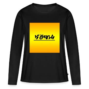 Roi - T-shirt manches longues Premium bio Femme - noir - Devant - Julia (174cm)