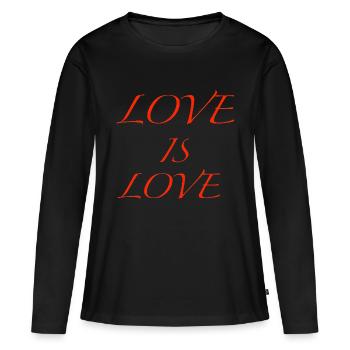 Amore - Maglia a maniche lunghe ecologica premium da donna - nero - Fronte - Julia (174cm)
