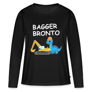 Excavatrice Bronto - T-shirt manches longues Premium bio Femme - noir - Devant - Julia (174cm)