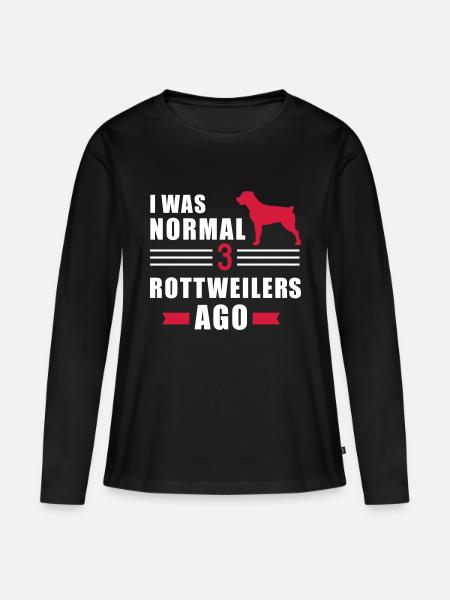 Rottweiler - Frauen Premium Bio Langarmshirt - Schwarz