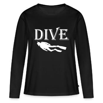 Diving Dive Dive - Women's Premium Organic Long Sleeve Shirt - black - Front - Julia (174cm)