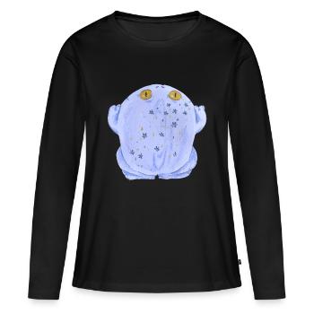 Frog toad in pastel - Women's Premium Organic Long Sleeve Shirt - black - Front - Julia (174cm)