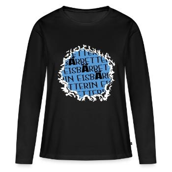 Sauver la Terre Conscience animale sans viande au pôle Nord - T-shirt manches longues Premium bio Femme - noir - Devant - Julia (174cm)