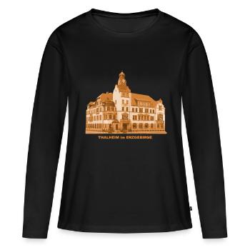 Thalheim Rathaus Erzgebirge Sachsen - T-shirt manches longues Premium bio Femme - noir - Devant - Julia (174cm)
