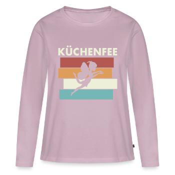 Koch Köchin Küchenfee Kochen Küche Humor - Frauen Premium Bio Langarmshirt - Altrosa - Vorne - Julia (174cm)