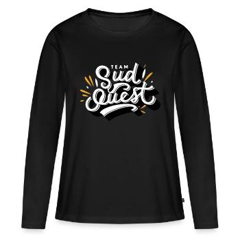 Team Sud Ouest - T-shirt manches longues Premium bio Femme - noir - Devant - Julia (174cm)