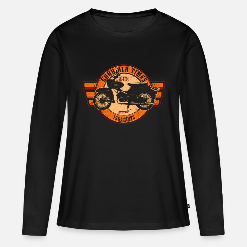 Simson SR 4-1/2 Star - Frauen Premium Bio Langarmshirt - Schwarz