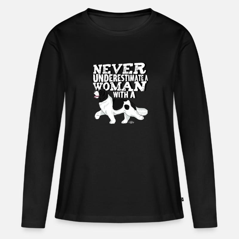 lansuunderestimate - Frauen Premium Bio Langarmshirt - Schwarz