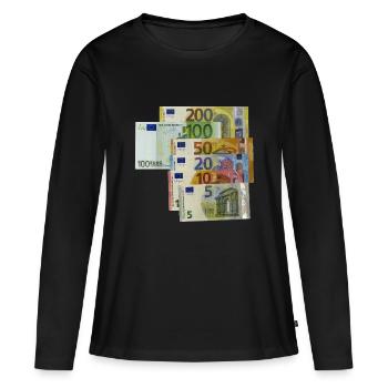 Euro - Women's Premium Organic Long Sleeve Shirt - black - Front - Julia (174cm)