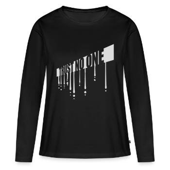ne faites confiance à personne pour ne citer - T-shirt manches longues Premium bio Femme - noir - Devant - Julia (174cm)