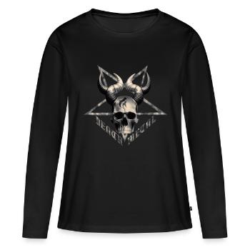 Death metal - T-shirt manches longues Premium bio Femme - noir - Devant - Julia (174cm)