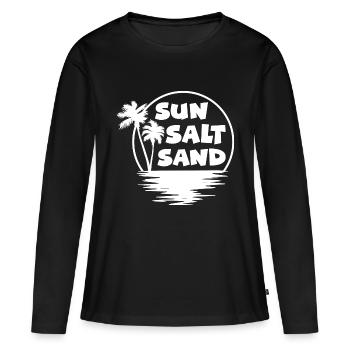 Planche de surf Surfer Sports nautiques - T-shirt manches longues Premium bio Femme - noir - Devant - Julia (174cm)