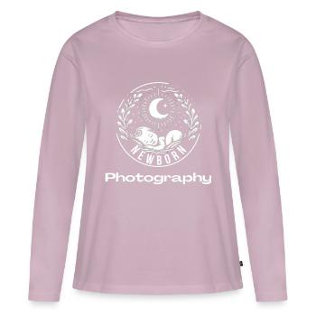 Newborn Sketch - Women's Premium Organic Long Sleeve Shirt - dusky pink - Front - Julia (174cm)
