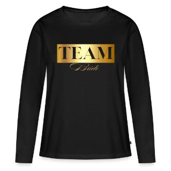 Team Bride Gold - Team Bride - Women's Premium Organic Long Sleeve Shirt - black - Front - Julia (174cm)