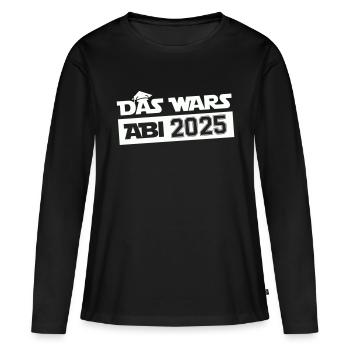 Abitur C’est tout 2025 - T-shirt manches longues Premium bio Femme - noir - Devant - Julia (174cm)