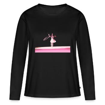 hoop dancer - Women's Premium Organic Long Sleeve Shirt - black - Front - Julia (174cm)