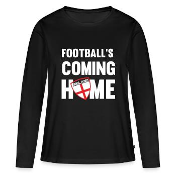 ENGLAND IT'S COMING HOME - Women's Premium Organic Long Sleeve Shirt - black - Front - Julia (174cm)