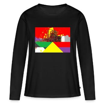 Sidérurgie, sidérurgie, région de la Ruhr - T-shirt manches longues Premium bio Femme - noir - Devant - Julia (174cm)