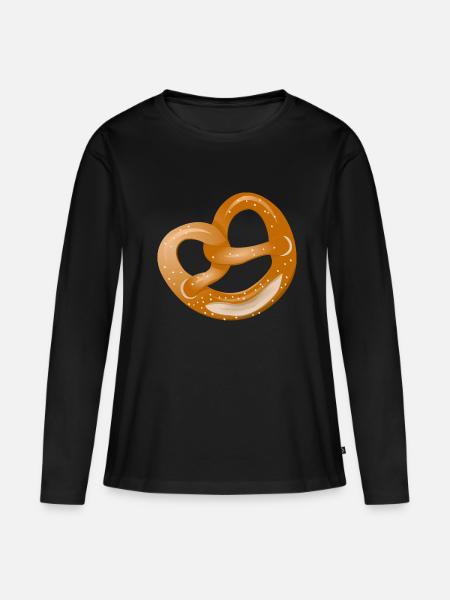 Breze - Frauen Premium Bio Langarmshirt - Schwarz