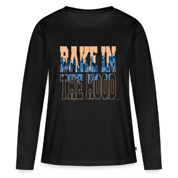 pampered chef cook cool chef curry happy - Frauen Premium Bio Langarmshirt - Schwarz - Vorne - Julia (174cm)