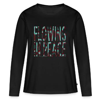 Tranquility Wellness Yoga Yoga Benefits - Women's Premium Organic Long Sleeve Shirt - black - Front - Julia (174cm)
