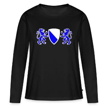 zürich - T-shirt manches longues Premium bio Femme - noir - Devant - Julia (174cm)