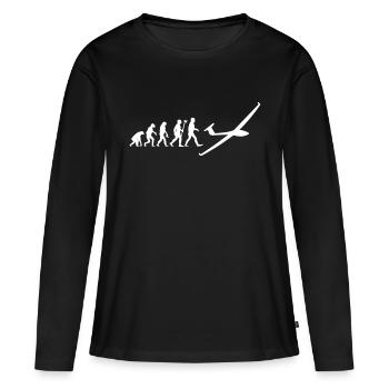 evolution glide sailplane - Women's Premium Organic Long Sleeve Shirt - black - Front - Julia (174cm)