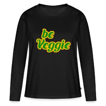 Végétalien, Légumes, Légumes, Fruits, Légumes, Geschennk - T-shirt manches longues Premium bio Femme - noir - Devant - Julia (174cm)