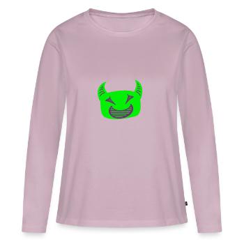 Green devil - Women's Premium Organic Long Sleeve Shirt - dusky pink - Front - Julia (174cm)