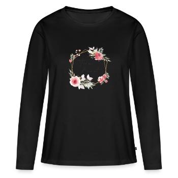 Team bride - Women's Premium Organic Long Sleeve Shirt - black - Front - Julia (174cm)