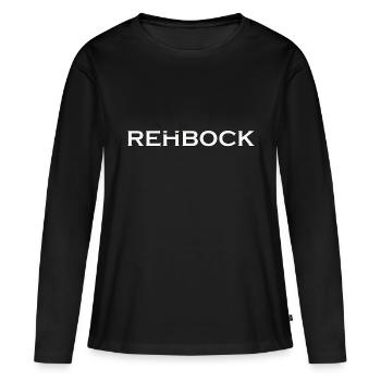 Rehbock white - Frauen Premium Bio Langarmshirt - Schwarz - Vorne - Julia (174cm)