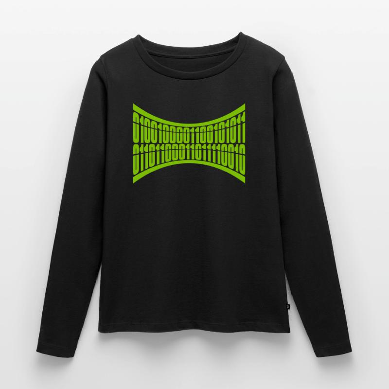 Binary Code Program Language Women's Premium Organic Long Sleeve Shirt