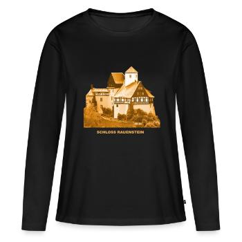 Rauenstein Schloss Pockau Erzgebirge Sachsen - T-shirt manches longues Premium bio Femme - noir - Devant - Julia (174cm)