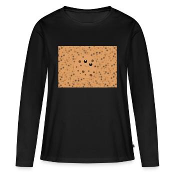 Beaucoup de biscuits - T-shirt manches longues Premium bio Femme - noir - Devant - Julia (174cm)