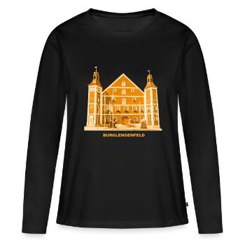 Burglengenfeld, Hôtel de ville, Haut-Palatinat, Schwandorf, Bavière - T-shirt manches longues Premium bio Femme - noir - Devant - Julia (174cm)