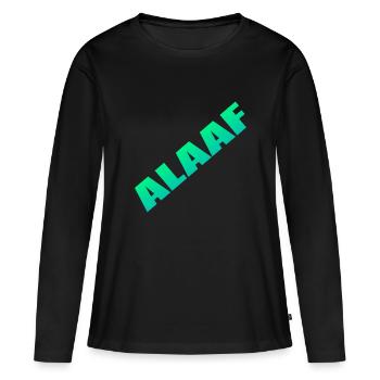 Alaaf - Frauen Premium Bio Langarmshirt - Schwarz - Vorne - Julia (174cm)