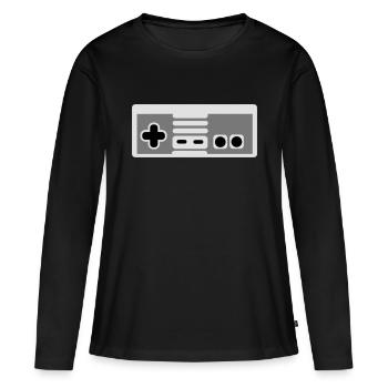 Controller - Women's Premium Organic Long Sleeve Shirt - black - Front - Julia (174cm)